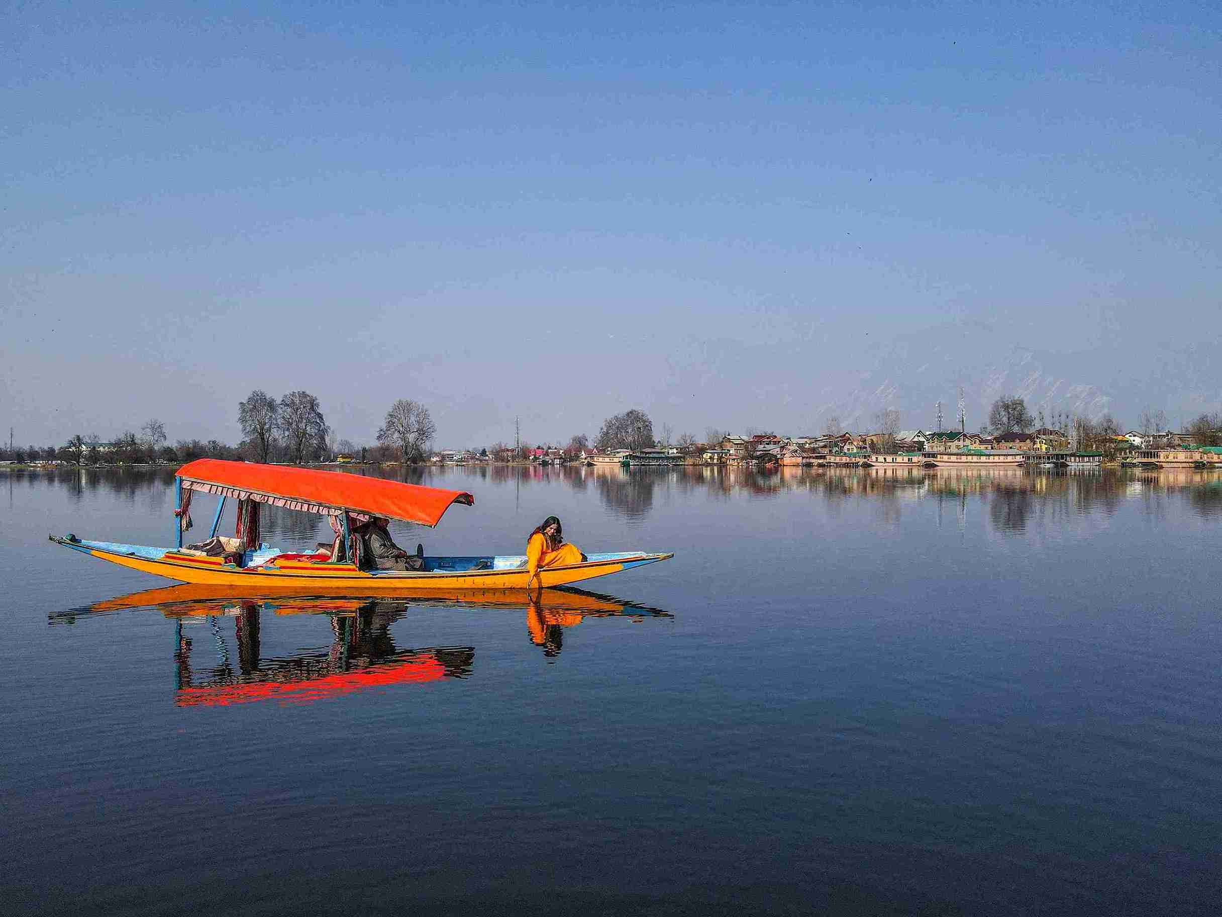 Shikara boats on Dal Lake, Srinagar